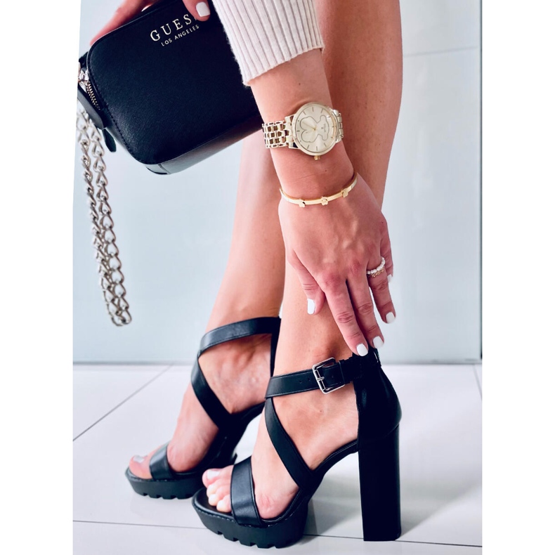 Sandali sulla piattaforma Spencer Black nero 2