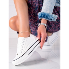 SHELOVET Scarpe Da Ginnastica Sulla Piattaforma bianca 1