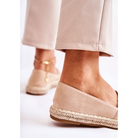 S.Barski Espadrillas classiche da donna beige senza lacci Cersei 2