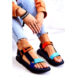 Sandali sportivi da donna Lee Cooper LCW-22-34-0953L Multicolor blu navy arancia multicolore 3