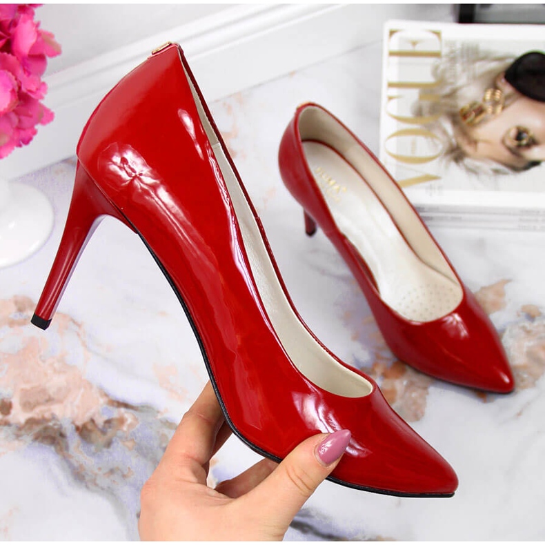 Décolleté su stiletto Juma laccato rosso 2