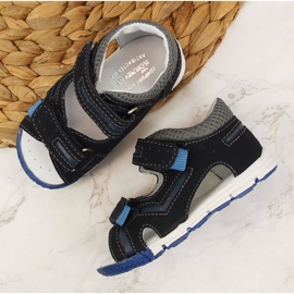Sandali da bambino con velcro blu navy Kornecki 6696 1