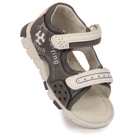 Sandali da bambino con velcro grigio NEWS 1