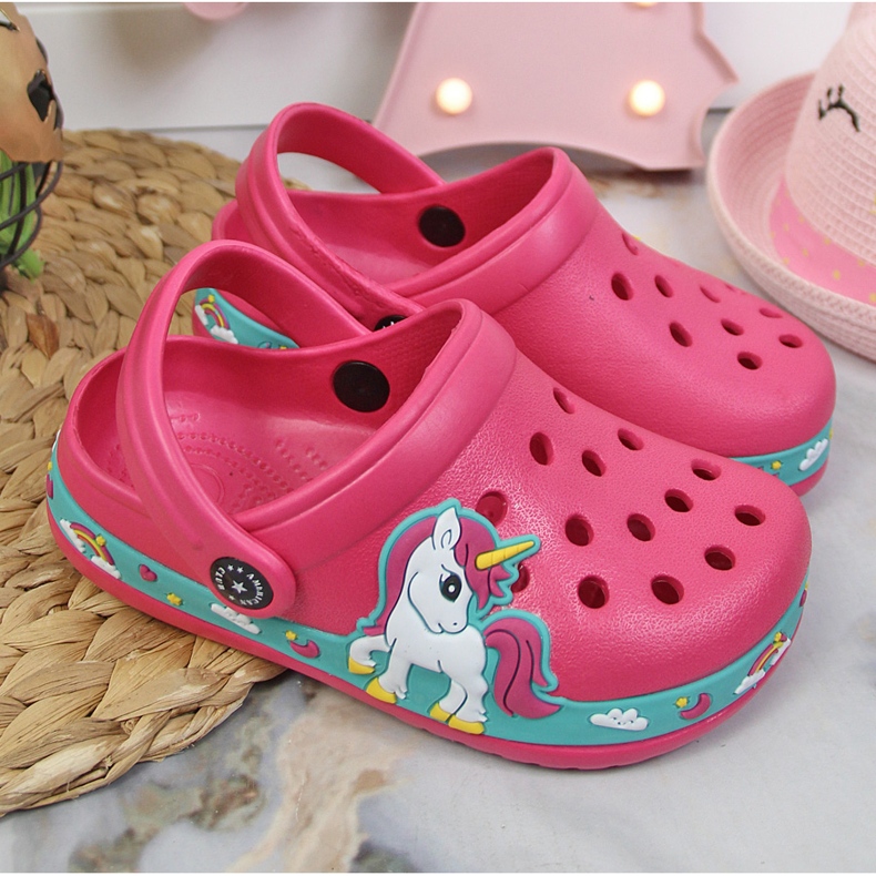Ciabatte rosa con unicorno rosa American Club 2