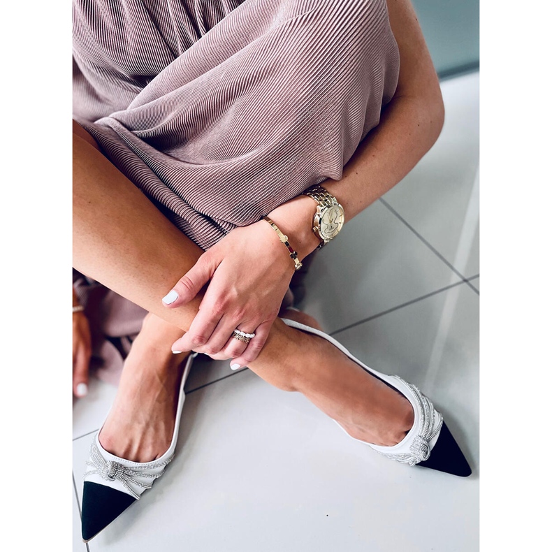 Ballerine Chanel Taylor bianche bianco 1