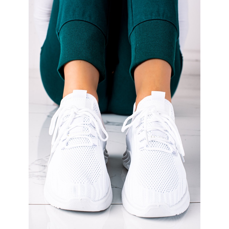 SHELOVET Scarpe sportive bianche bianco 1