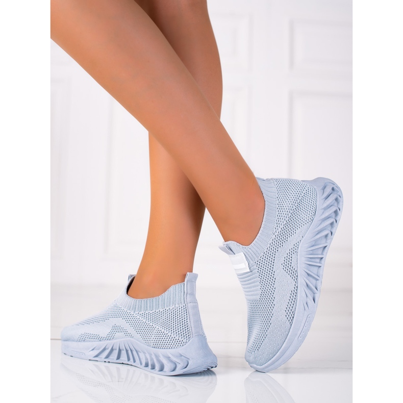 SHELOVET Scarpe sportive slip-on grigio 1