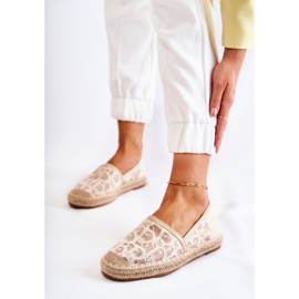 S.Barski Espadrillas da donna classiche Openwork Beige Catris 1