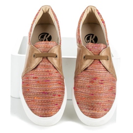 Kylie Sneakers Con Fantasia Etnica arancia 2