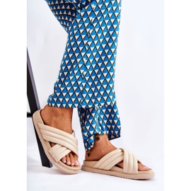 PJ1 Ciabatte Classiche da Donna in Pelle Beige Daron 1