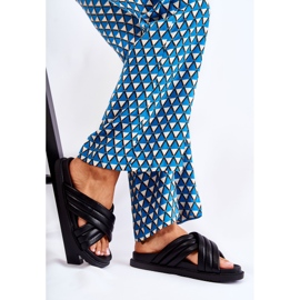 PJ1 Ciabatte da donna classiche in pelle nera Daron nero 1
