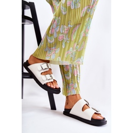 PJ1 Pantofole bianche da donna classiche Weston bianco 1