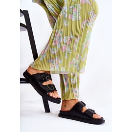 PJ1 Pantofole nere da donna classiche Weston nero 1