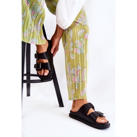 PJ1 Pantofole nere da donna classiche Weston nero 2