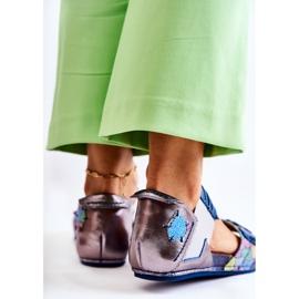 Sandali In Pelle Con Coste Maciejka 03375 Blu 1