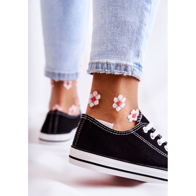 PJ1 Sneakers Classiche da Donna Legate Nere Be Mine nero 2