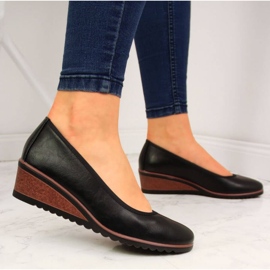 Décolleté nere con zeppa W Vinceza nero 2