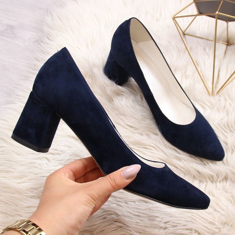 Décolleté sul montante, Juma blu navy 1
