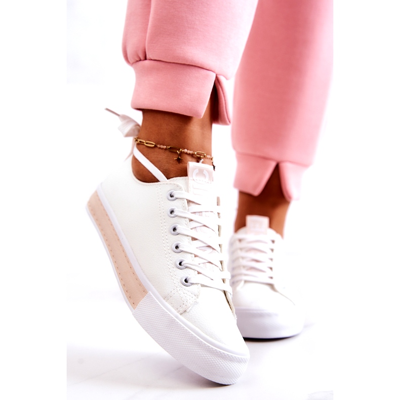 PS1 Sneakers da Donna in Pelle Bianco-Beige Mikayla bianca 1