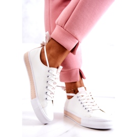 PS1 Sneakers da Donna in Pelle Bianco-Beige Mikayla 2