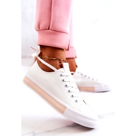 PS1 Sneakers da Donna in Pelle Bianco-Beige Mikayla bianca 3
