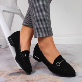 Scarpe da donna mocassini con decoro Jezzi nero 1