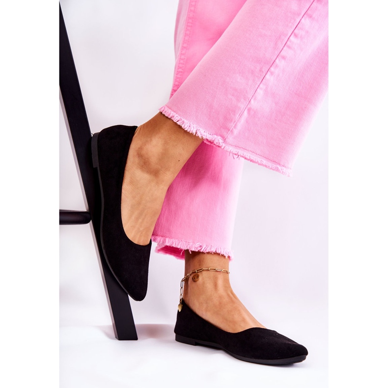 PS1 Ballerine classiche da donna in camoscio nero Arina 2