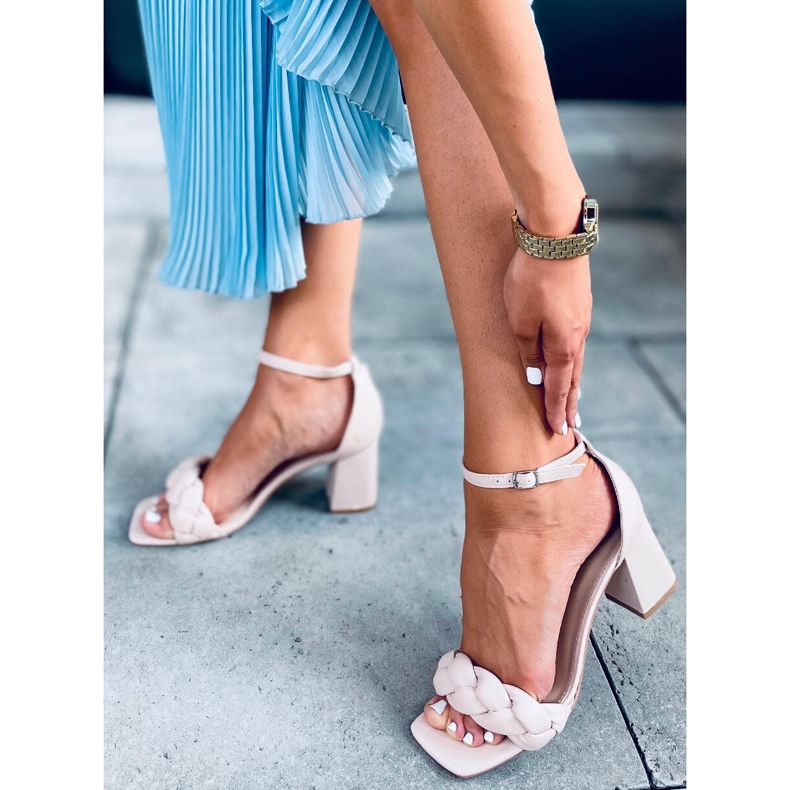 Sandali con tacco alto di Denise Beige 2