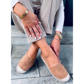 Espadrillas da donna Callie Camel marrone 2