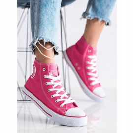 Scarpe da ginnastica alte New Age rosa 2