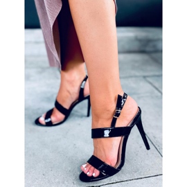 Sandali con tacco alto Amanda Black nero 1