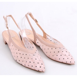 Ballerine in pizzo senza tacco Margo Pink rosa 1