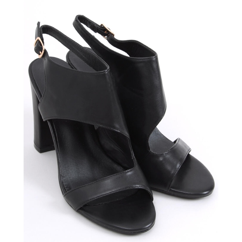 Sandali con tacco alto Jessica Black nero 2