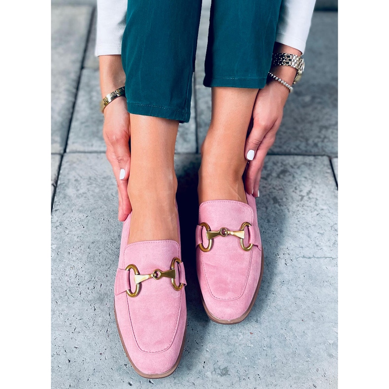 Mocassini da donna Linda Pink rosa 1