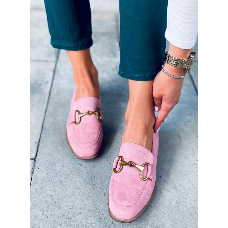 Mocassini da donna Linda Pink rosa 2