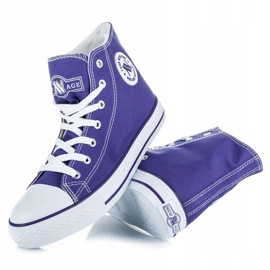 Scarpe da ginnastica alte New Age viola 1