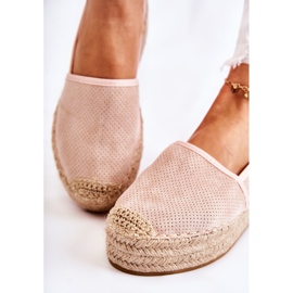 PG1 Espadrillas Da Donna Sulla Piattaforma Rosa Marise 1
