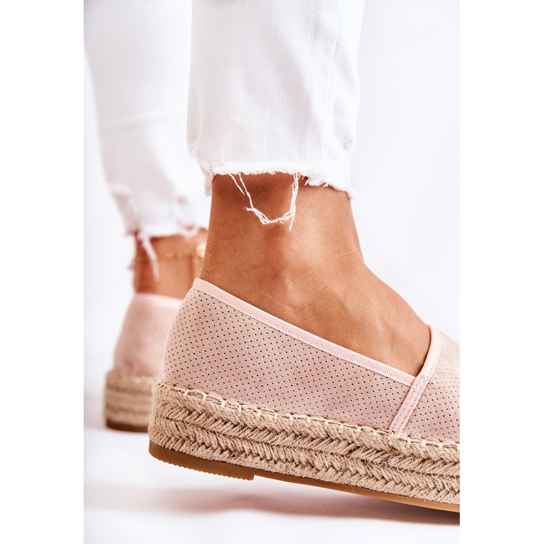 PG1 Espadrillas Da Donna Sulla Piattaforma Rosa Marise 2