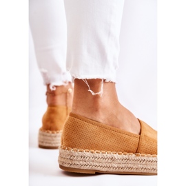 PG1 Espadrillas Da Donna Sulla Piattaforma Camel Marise marrone 2