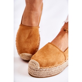 PG1 Espadrillas Da Donna Sulla Piattaforma Camel Marise marrone 1