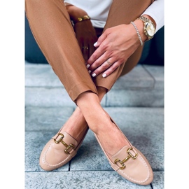 Mocassini da donna Alley Khaki beige 1