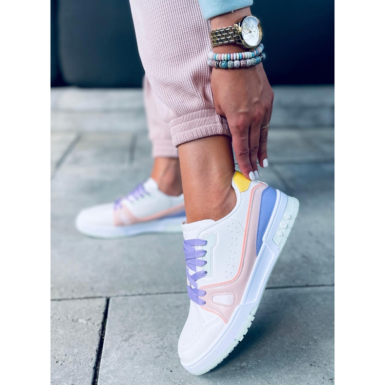 Sneakers da donna Evans Green bianca multicolore 1