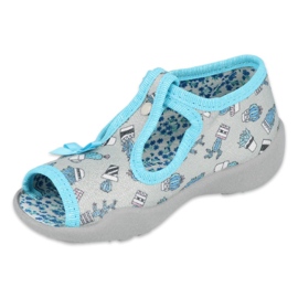 Scarpe per bambini Befado 213P127 blu argento grigio 1
