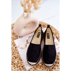Espadrillas classiche da donna Big Star JJ274952 nere beige nero 5