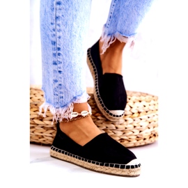 Espadrillas classiche da donna Big Star JJ274952 nere beige nero 2