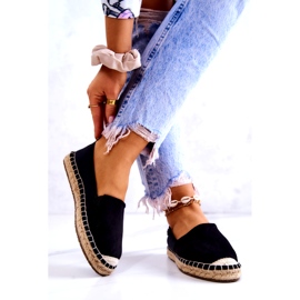 Espadrillas classiche da donna Big Star JJ274952 nere beige nero 1