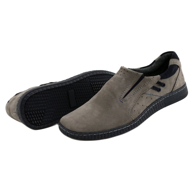 KOMODO Mocassini da uomo grigi 862L grigio 4