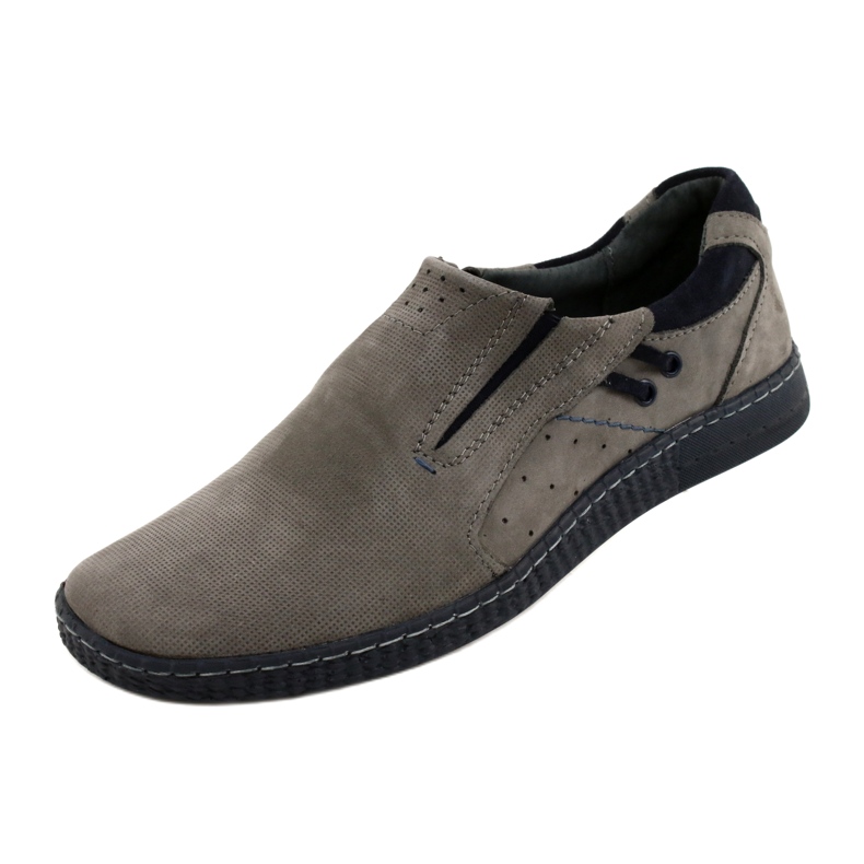 KOMODO Mocassini da uomo grigi 862L grigio 3