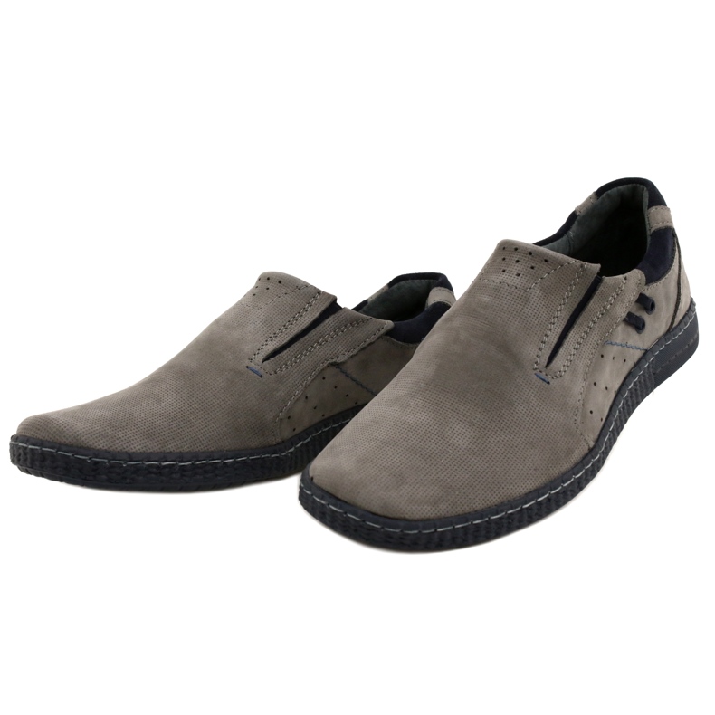 KOMODO Mocassini da uomo grigi 862L grigio 2