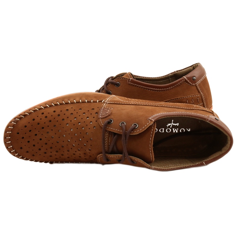 KOMODO Scarpe uomo mocassini 875 summer camel marrone 8